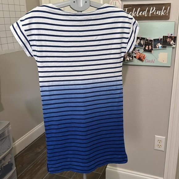 Vineyard Vines Dip Dye Stripe T shirt dress - Picture 6 of 8
